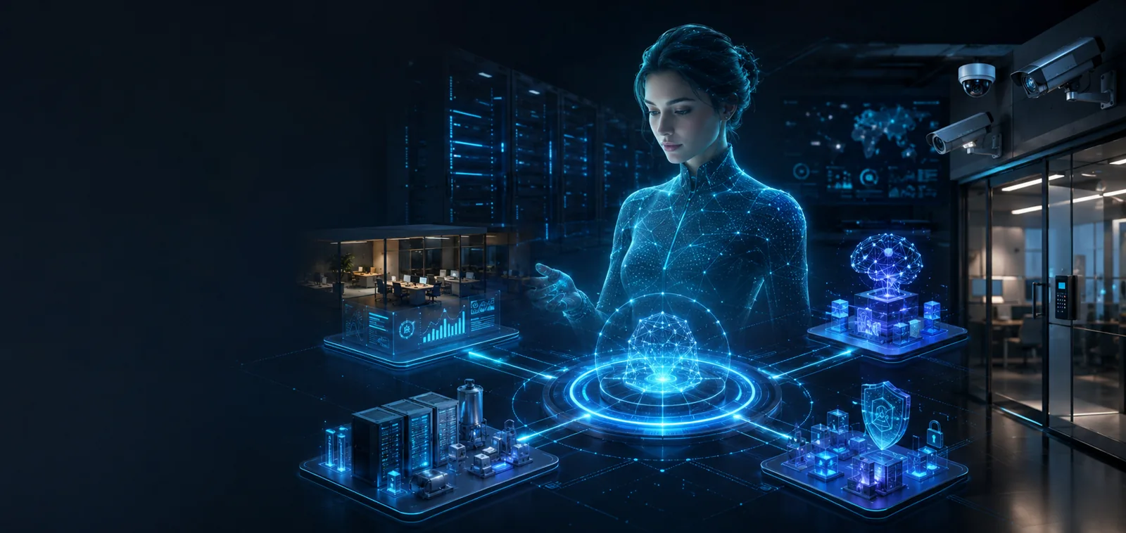 Kiberneta AI saugos persona jungia verslo sistemas, apsaugos įrangą ir kibernetinę infrastruktūrą