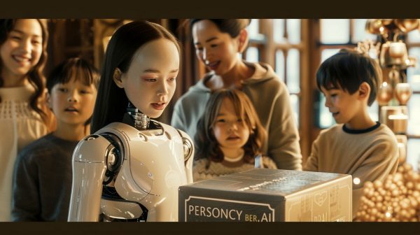 HUMANOIDINIS ROBOTAS su PERSONA DI SERVERIU